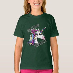 Unicorn Princess Design - Camiseta Básica Para Rap