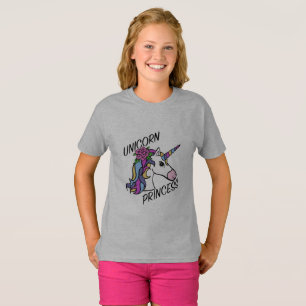 Unicorn Princess Design - Camiseta Básica Para Rap