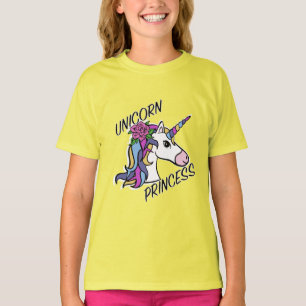 Unicorn Princess Design - Camiseta Básica Para Rap