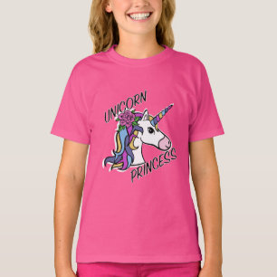 Unicorn Princess Design - Camiseta Básica Para Rap