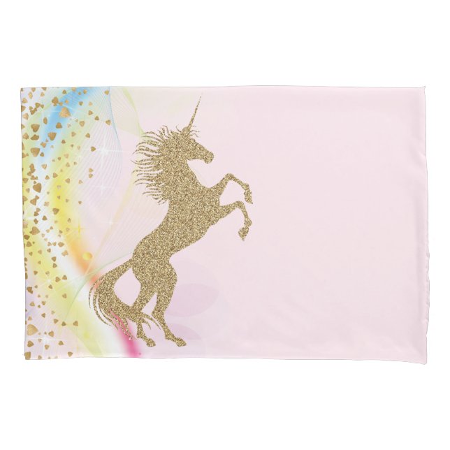 Unicorn Rainbow Pillowcases (Frente)