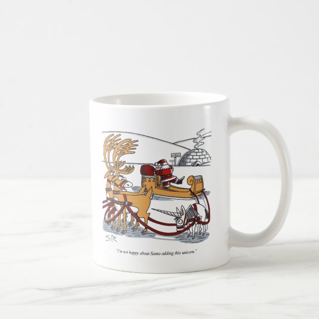 Unicorn Reindeer caneca esquerda (Direita)