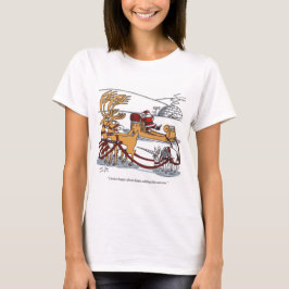 Unicorn Reindeer, mulher, camiseta branca