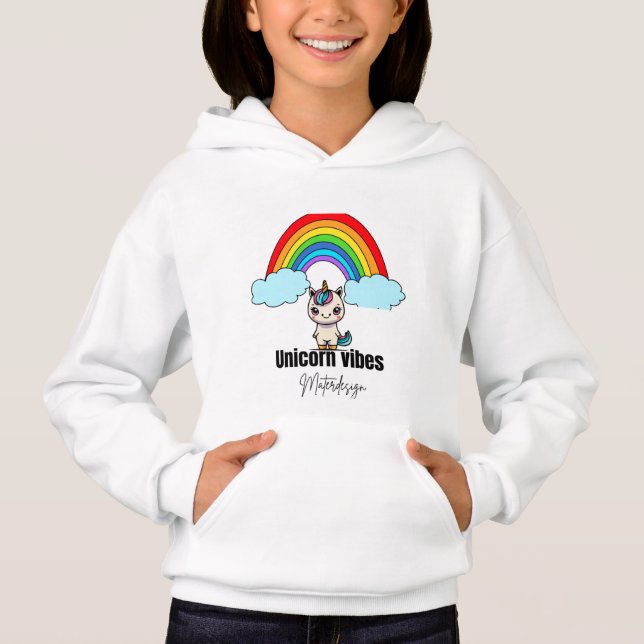 Unicorn Vibes Magic hoodies #kidshoodies (Frente)