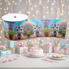 unicórnio bebê bonito e arco-íris, aniversário de