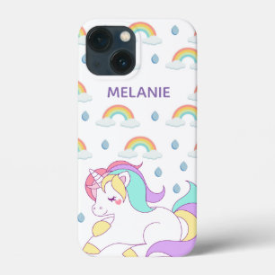 Unicórnio Bonito e Rainbows Personalizados 