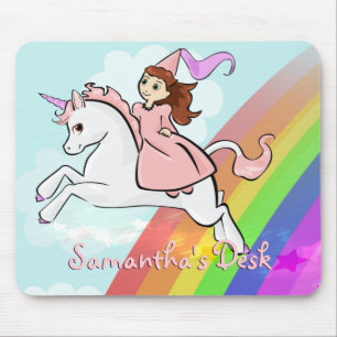 Unicórnio e princesa Mousepad