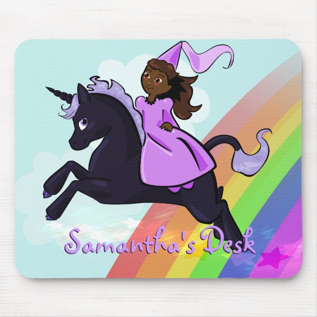 Unicórnio e princesa Mousepad (Frente)
