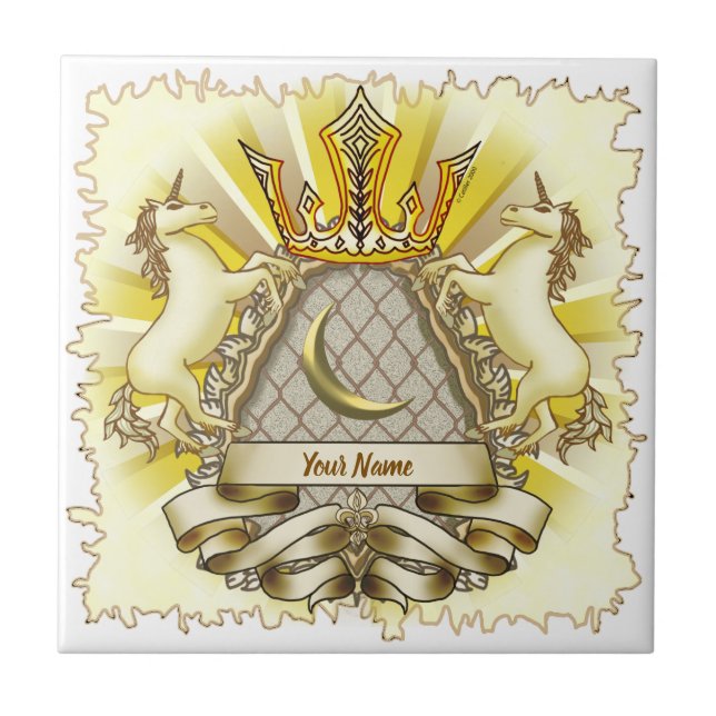 Unicórnio Escudo da Coroa (Frente)