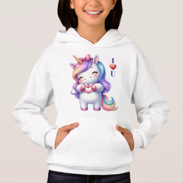 Unicórnio Fofo Eu Te Amo (Frente)