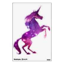 Unicórnio Galáctico Rosa e Roxo Celestial