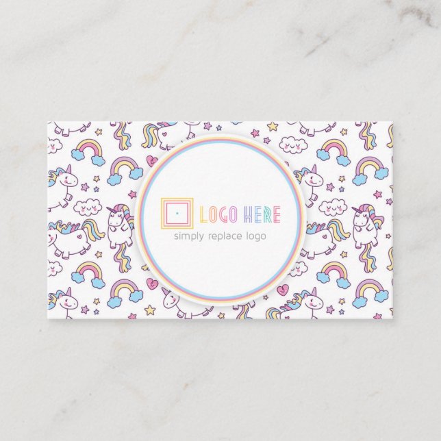 Unicórnio independente do cartão de visita do (Frente)