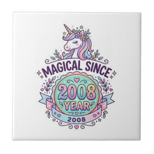 Unicórnio Mágico Desde Ano Design Gráfico Zazzle D