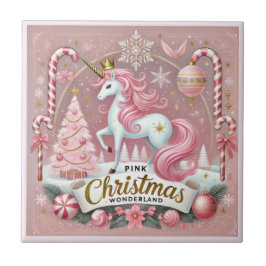 Unicórnio Mágico do Natal Rosa País das Maravilhas