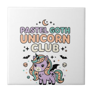 Unicórnio Pastel Goth Unicórnio Clube Gráfico Mode
