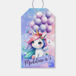 Unicórnio Personalizado com Etiquetas de Presente
