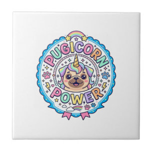 Unicórnio Pugicorn Poder Divertido Presente Fofo D