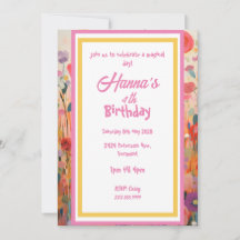 Unicórnio Rosa em Pastel Dobrado Cartão de Saudaçã