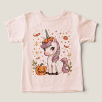 Unicórnio Rosa Feliz Festa de Halloween na Escola