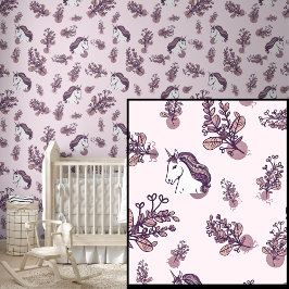 Unicórnios brancos a rosa