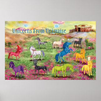 Unicórnios de Unimaise Poster