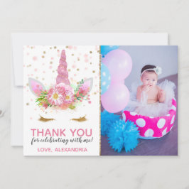 Unicórnios em Cartões de agradecimentos Bloom