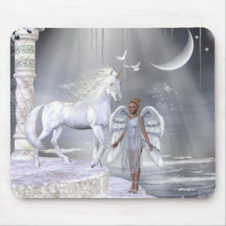 Unicórnios Mousepad de Fae dos anjos
