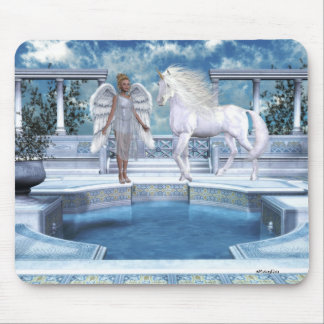 Unicórnios Mousepad de Fae dos anjos