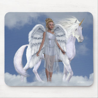 Unicórnios Mousepad de Fae dos anjos