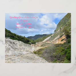 Unidade AFA no cartão postal do vulcão