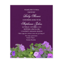 Unidade por Chá de fraldas Púrpura Floral Colorida