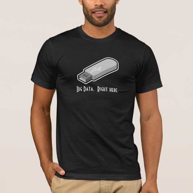 Unidade USB engraçada Camiseta Big Data (Frente)