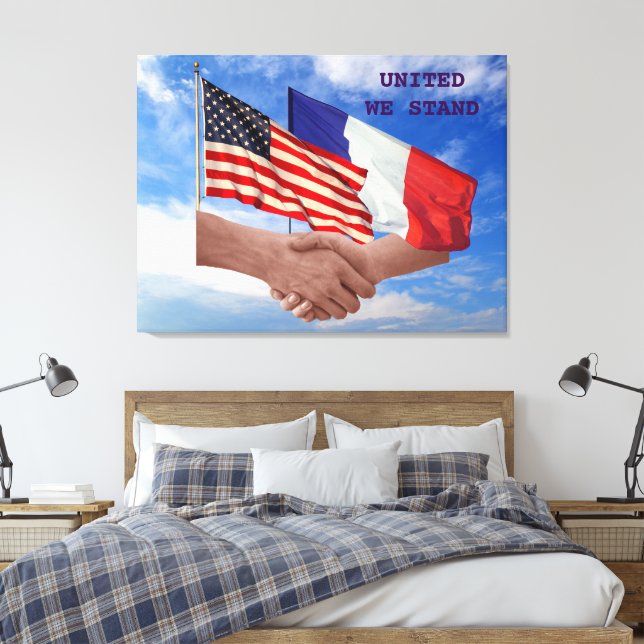 Unido nós estamos EUA & canvas de France (Insitu(Quarto))