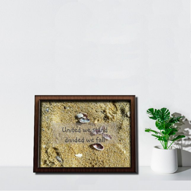 Unidos dividimos, caímos poster de foto do mar (Criador carregado)