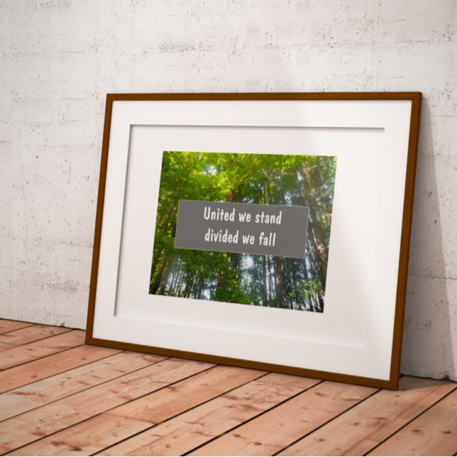 Unidos dividimos nós tomamos poster do provérbio (Criador carregado)