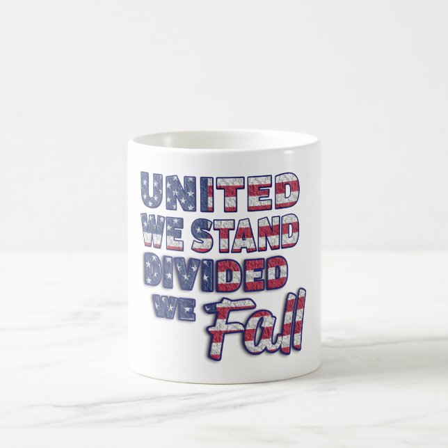 Unidos Nós Permanecemos Caneca de Café Tipografia (Centro)