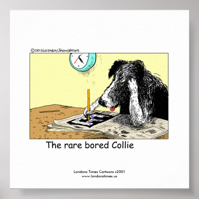 Uniforme Funny Border Collie Poster (Frente)