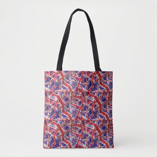 Union Jack Fractal Tote Bag (Frente)