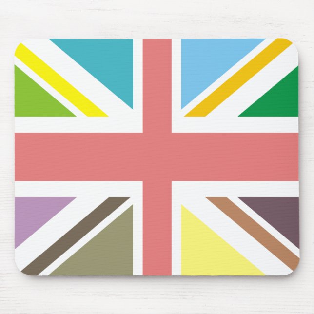 Union Jack Multicolour Mousepad (Frente)