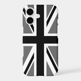 Union Jack Preto e Branco Cinza