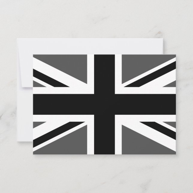 Union Jack Preto e Cinza (Frente)