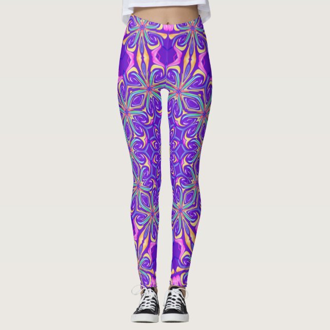 Unique leggings purpple (Frente)