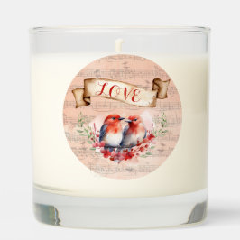Unique Love Birds Scented Jar Candle