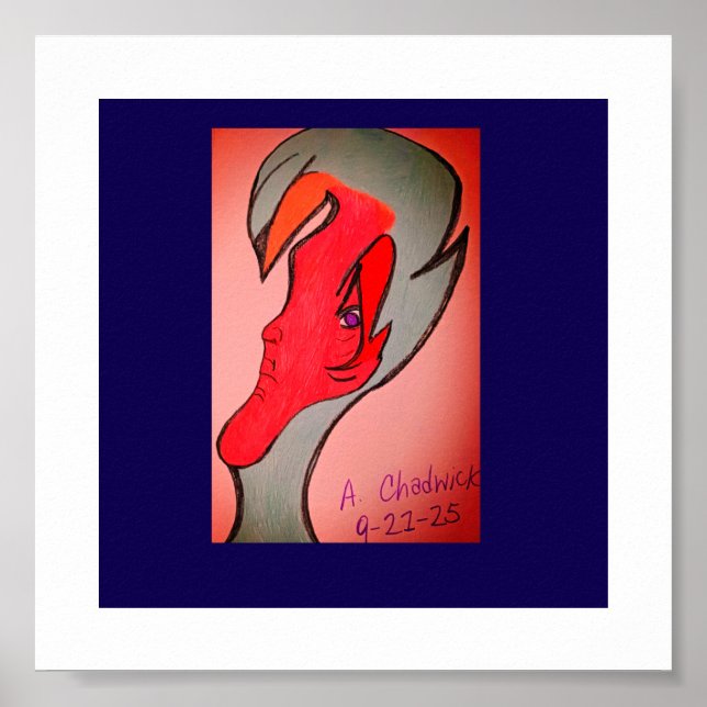 Unique Original Character Art Poster (Frente)