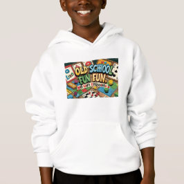 Unisex Kids Hoodie - Retro Nostalgia Hoodie.