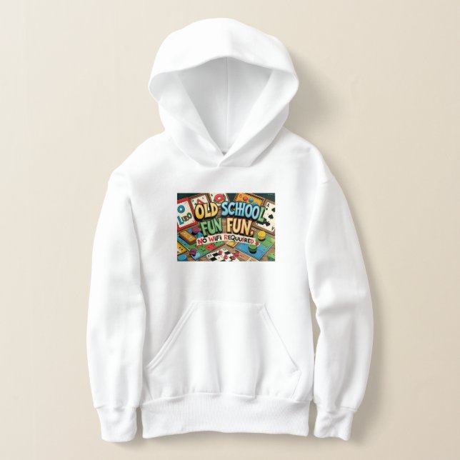 Unisex Kids Hoodie - Retro Nostalgia Hoodie. (Postura )