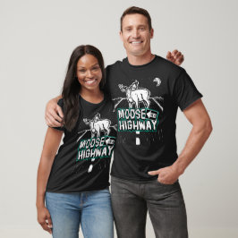 Unisex Moose em uma Camisa de Estrada (apenas na f