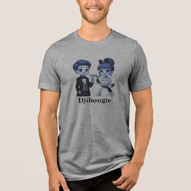 Unisex Tri-blend - camiseta Djibougie (Frente)