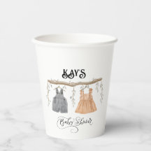 Unisex Twins Greenery Chá de fraldas Floral