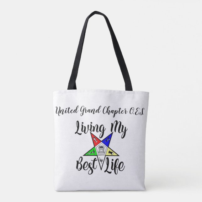 United Grand Chapter O.E.S. Tote Bag (Verso)